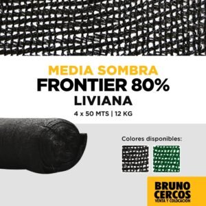 MEDIA SOMBRA FRONTIER ECO 2 MTS  X 50 MTS (80%)